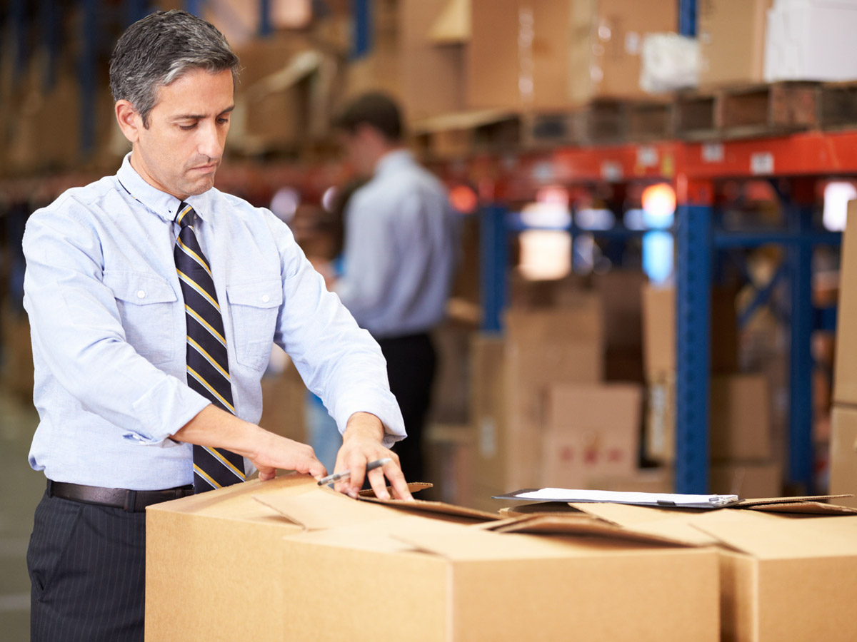 Business owner warehouse distribution online integration